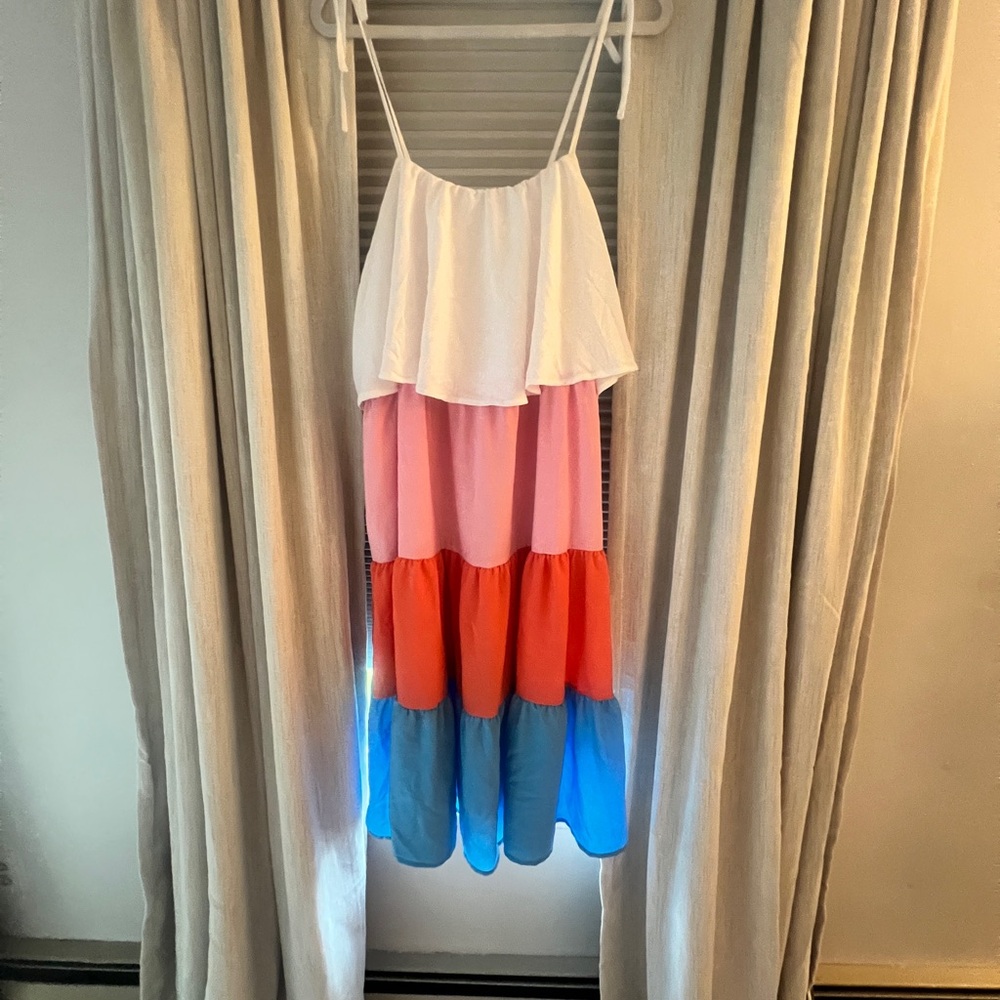 Time and Tru White Spaghetti Strap Dress